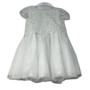 Primark Girls 9-12 Mo white  lace tutu bridal dress fancy party holiday fun